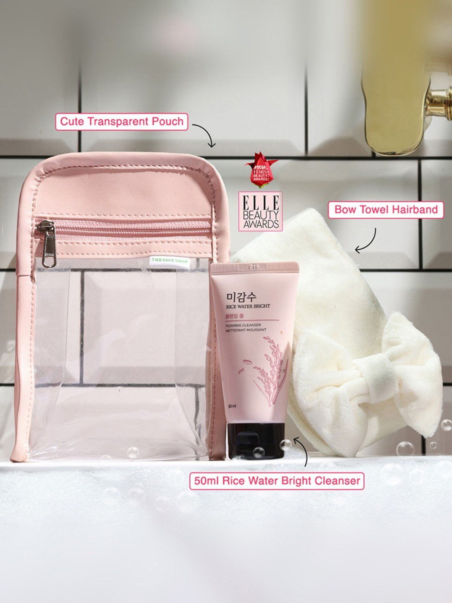 The Face Shop Rice Water Bright Foaming Cleanser Combo