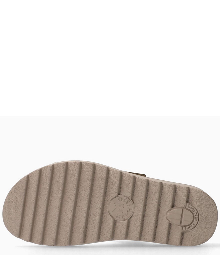 Mephisto Dominica Leopard Print Leather Wedge Sandals