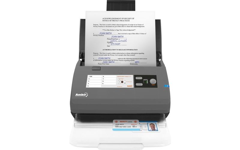 ImageScan Pro 830ix for use with athenahealth - 48-bit Color - 16-bit Grayscale - 30 ppm (Mono) - 25 ppm (Color) - Duplex Scanning - USB