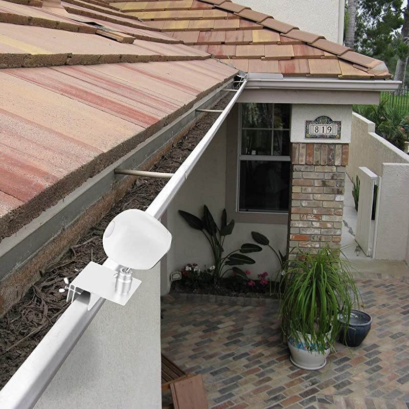 Version Weatherproof Gutter Mount for Arlo Pro Arlo Pro 2 Arlo Ultra and Arlo HD Best Viewing Angle for Your Arlo Surveillance Camera 2 Pack White