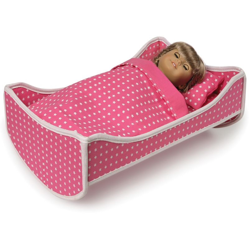 Badger Basket Trolley Doll Travel Case with Bed