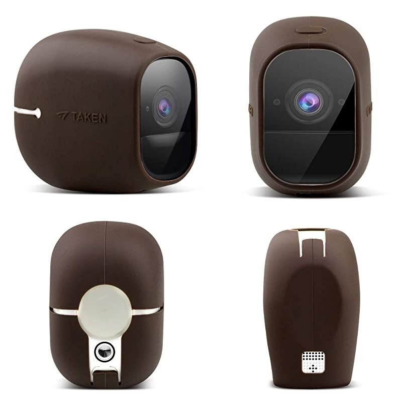 Silicone Skins Compatible with Arlo PRO, Arlo PRO 2 Smart Security Home Camera, Silicone Skins Case Cover for Arlo PRO & Arlo PRO 2 Smart Security Wire-Free Cameras, 3 Pack, Brown