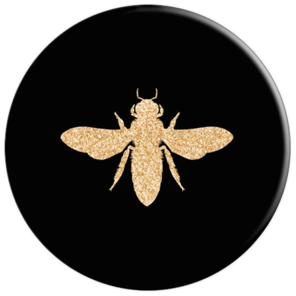 HONEYBEE Gold Black - PopSockets Grip and Stand for Phones and Tablets
