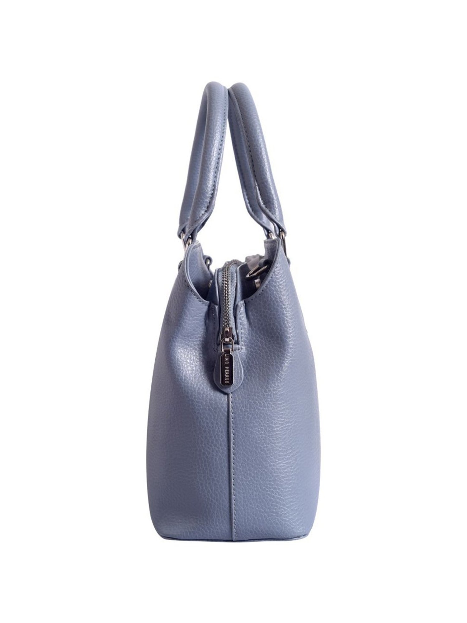 Lino Perros Blue Solid Medium Handbag
