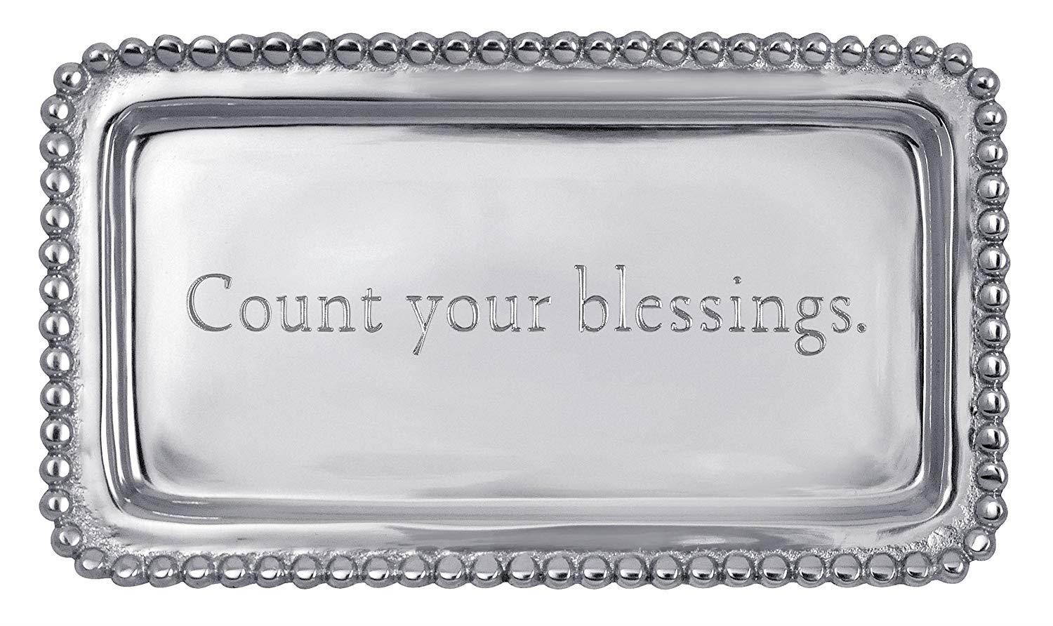 Mariposa "Count your blessings." Tray