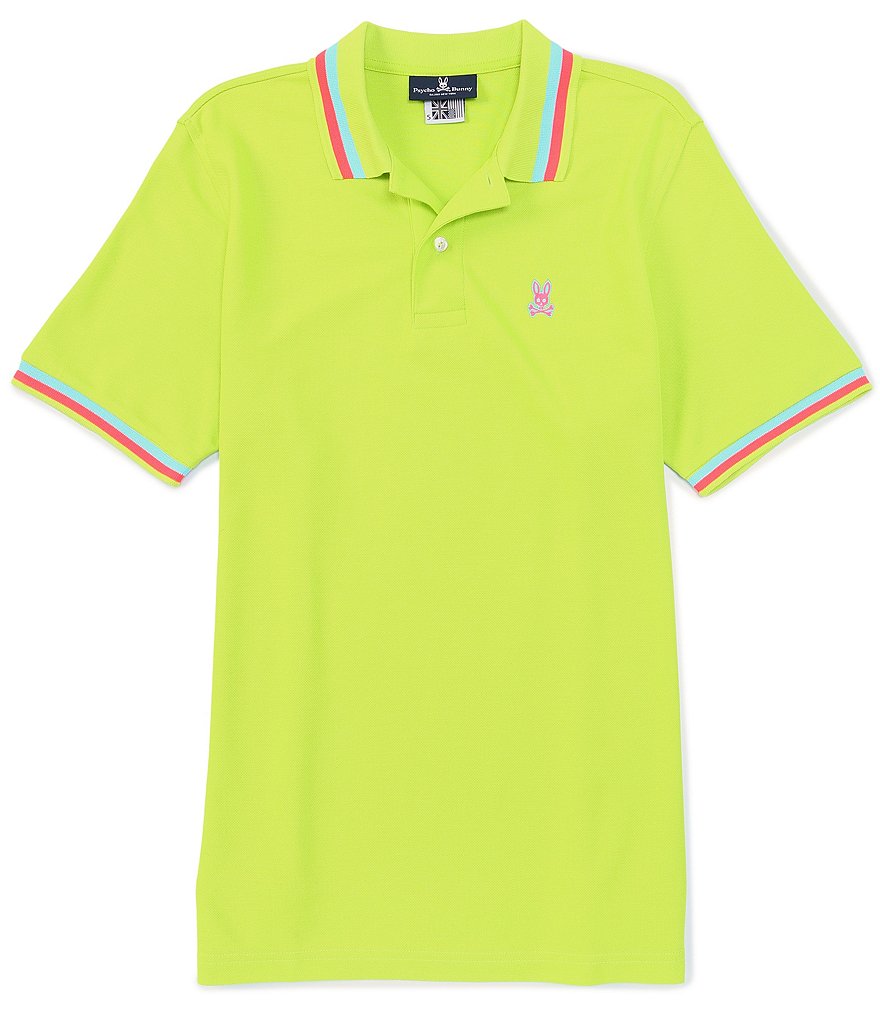 Visconti Petal Print Short-Sleeve Polo Shirt