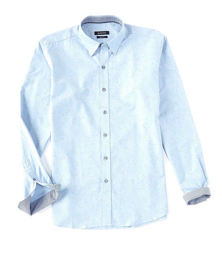 Bugatchi Allover Print Long-Sleeve Woven Shirt
