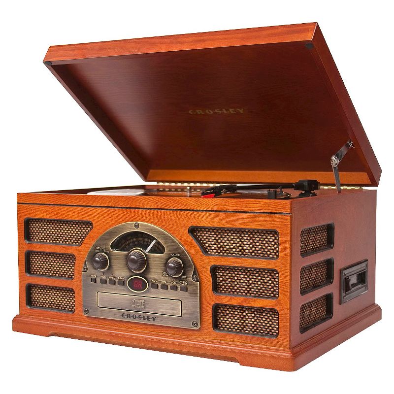 Crosley Rochester 5 in 1 Entertainment Center - Paprika (CR66D-PA)
