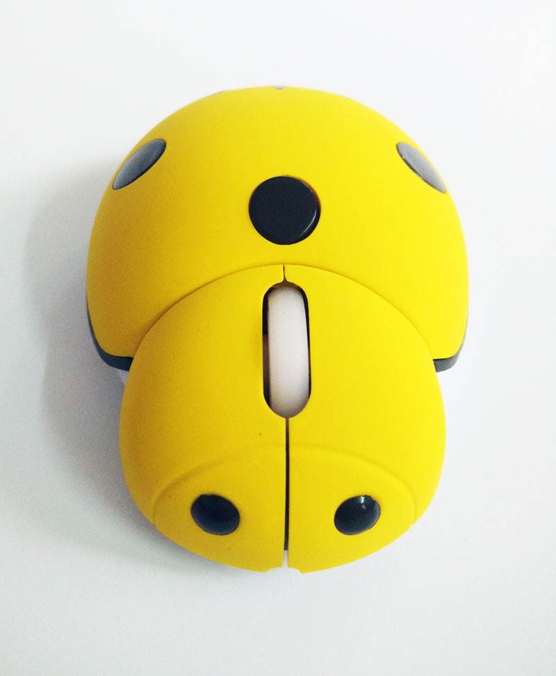 Animal ladybug style 2.4G wireless mouse mini portable with crystal giftbox 3 colors for laptop computer