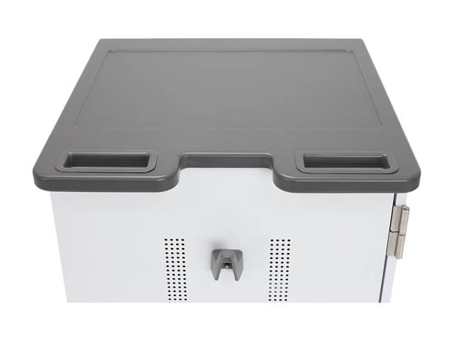 Ergotron YESBASGMPW4 YES Basic 36 Unit Charging Cart - Metallic Gray, Polar White