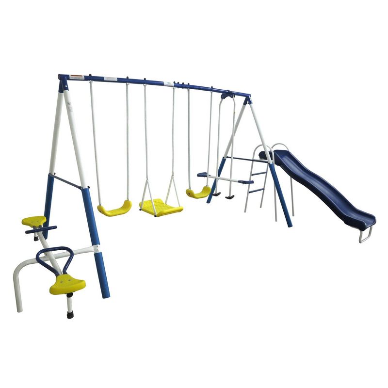 XDP Recreation Playground Galore Outdoor Backyard Kids Swing Set and Anchor Kit