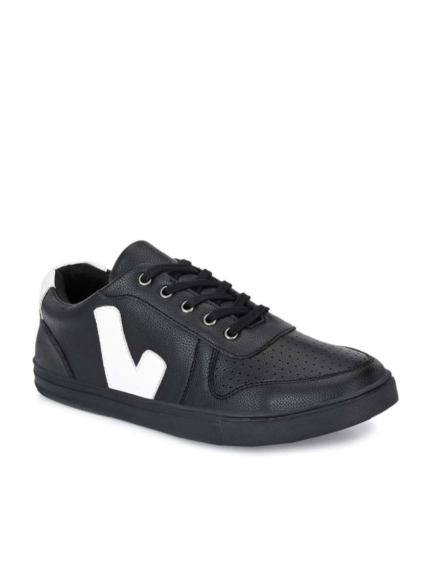 El Paso Men's Black Casual Sneakers