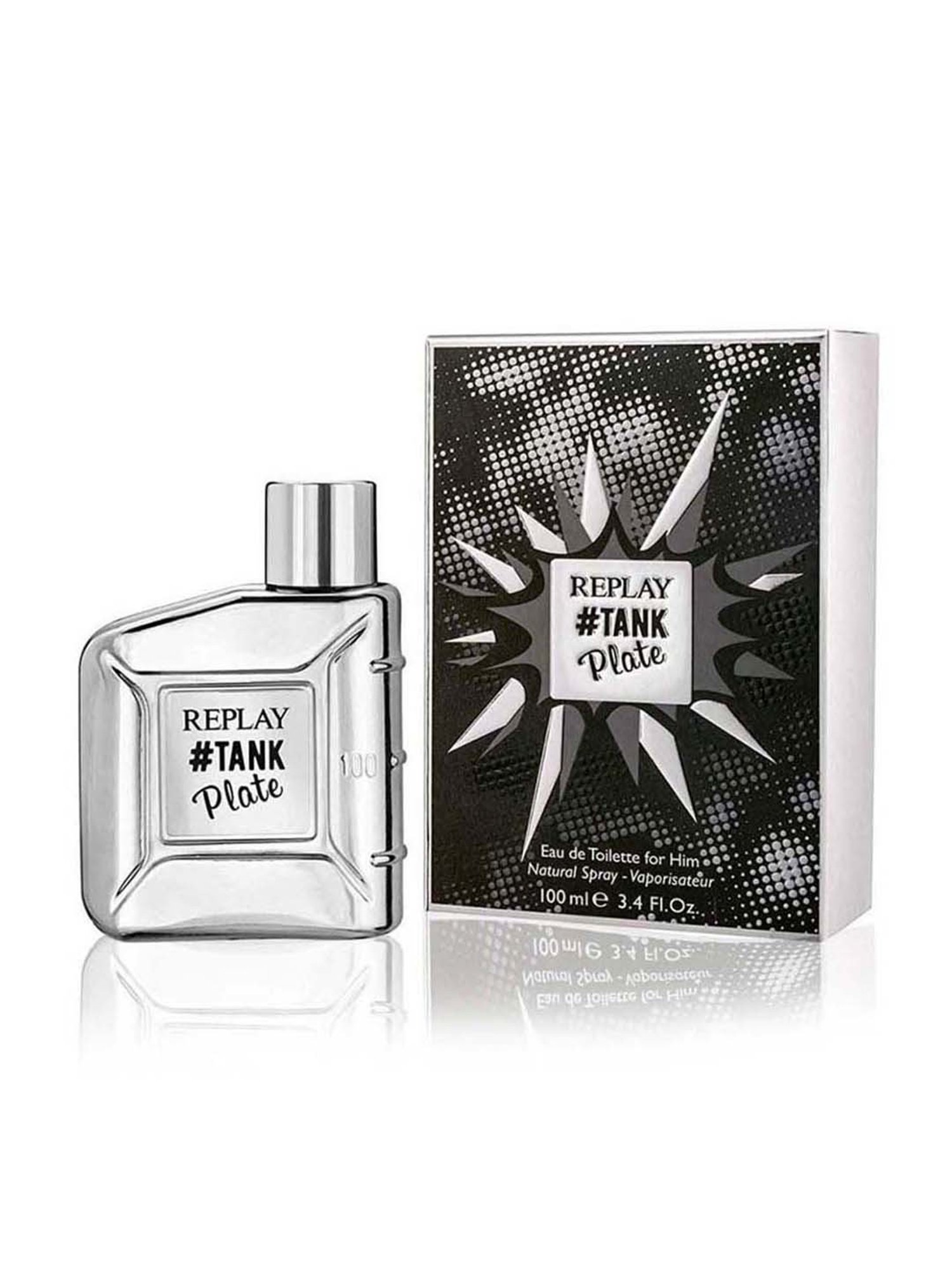 Replay Tank Plate Eau de Toilette for Men - 100 ml