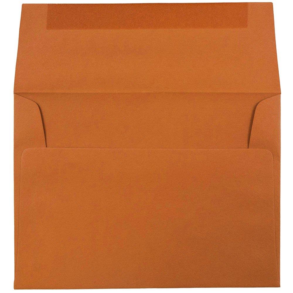 JAM PAPER A6 Premium Invitation Envelopes - 4 3/4 x 6 1/2 - Dark Orange - 25/Pack