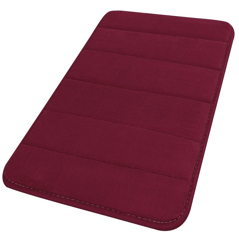 1'4"x2'4" Rectangle Indoor and Outdoor Polyurethane Floor Mat Red - PiccoCasa