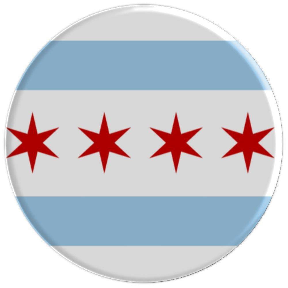 CHICAGO FLAG PopSocket City Pride - PopSockets Grip and Stand for Phones and Tablets