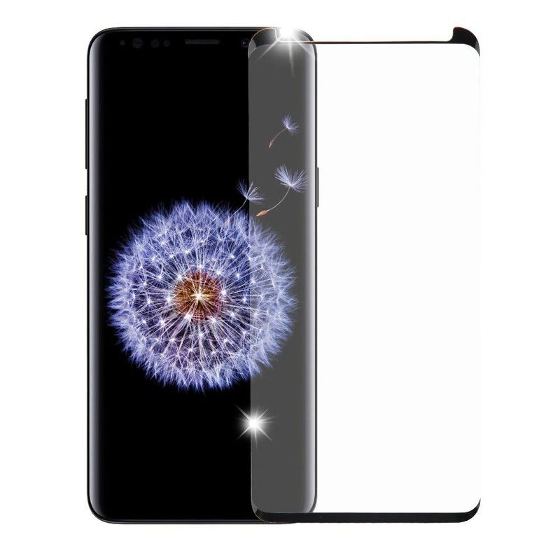 Valor Full Coverage Tempered Glass LCD Screen Protector Film Cover For Samsung Galaxy S9, Black