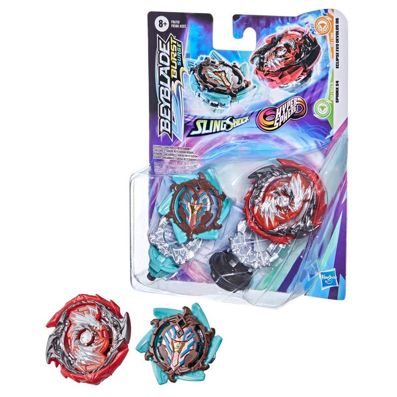 Beyblade Burst Surge Dual Collection Pack Eclipse Evo Devolos D5 and Sphinx S4