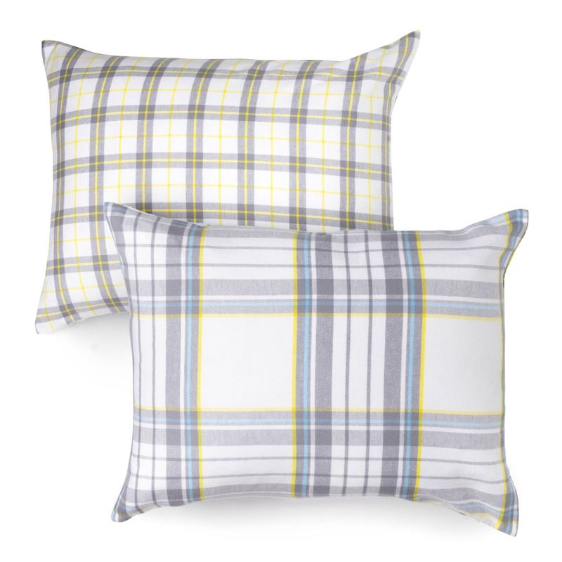 King Merrick Printed Flannel Duvet Cover Set - Martha Stewart