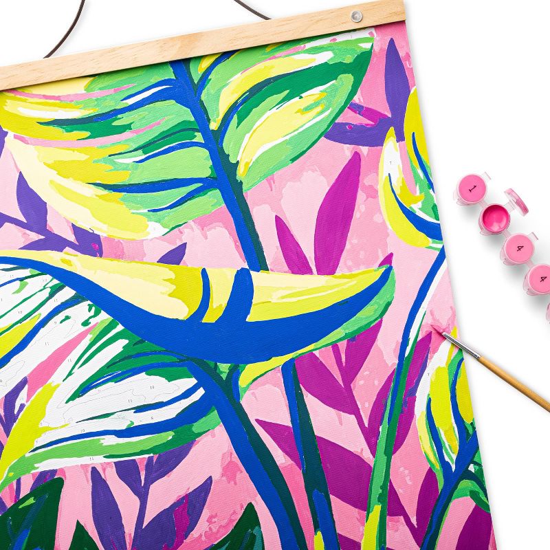 Paint-By-Number Canvas Kit Tropical - Mondo Llama™