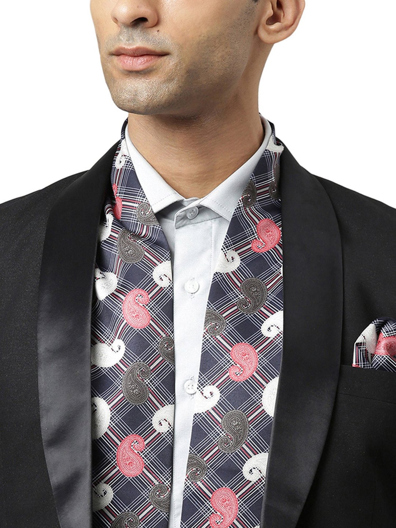 Tossido Black Printed Stole