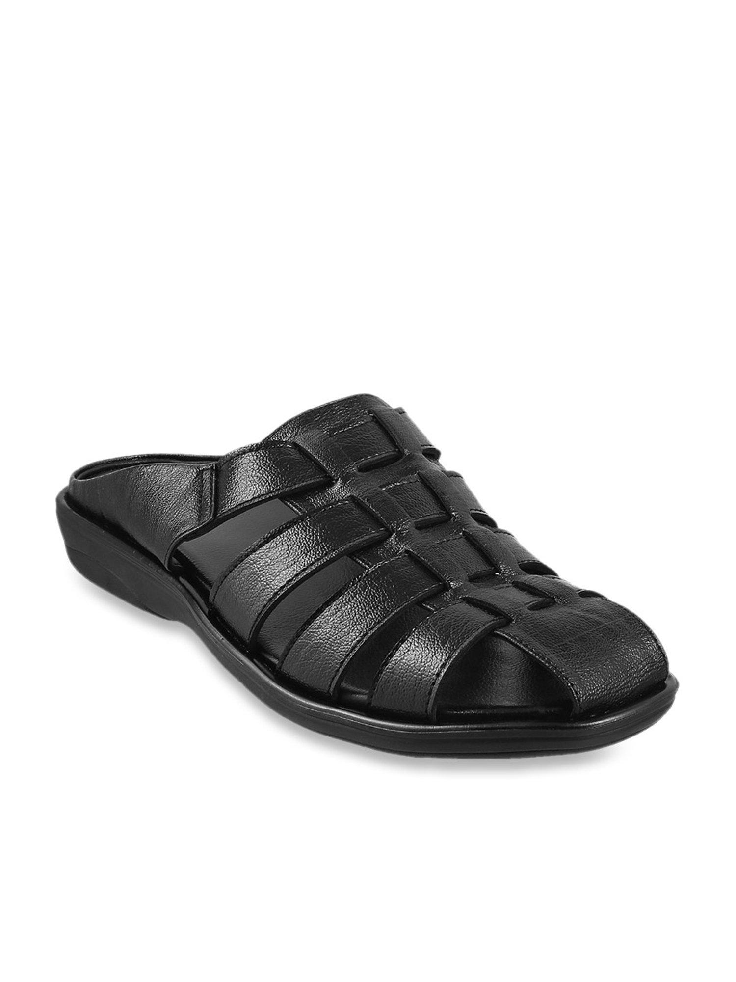 Walkway Men's Black Mule Shoes