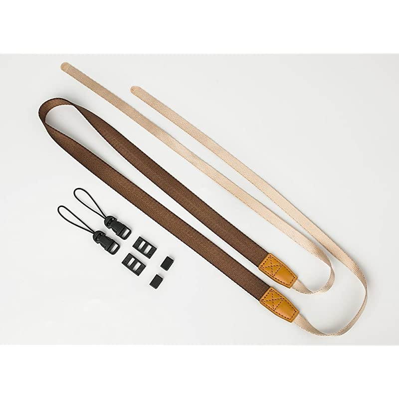 Universal Adjustable Slim Shoulder Sling Neck Strap for All Camera DSLR SLR Coffee Brown