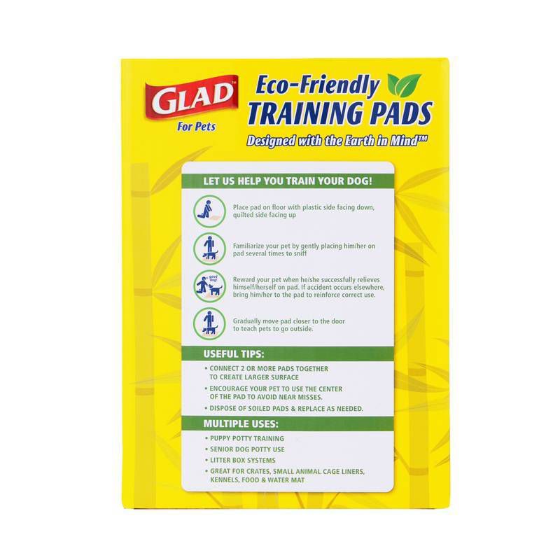 Glad Earth Friendly Bamboo Dog Training Pads - 85ct