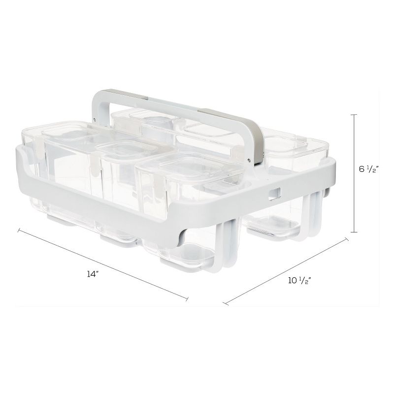 Deflecto Caddy Organizer 10 1/2 x 14 White 29003