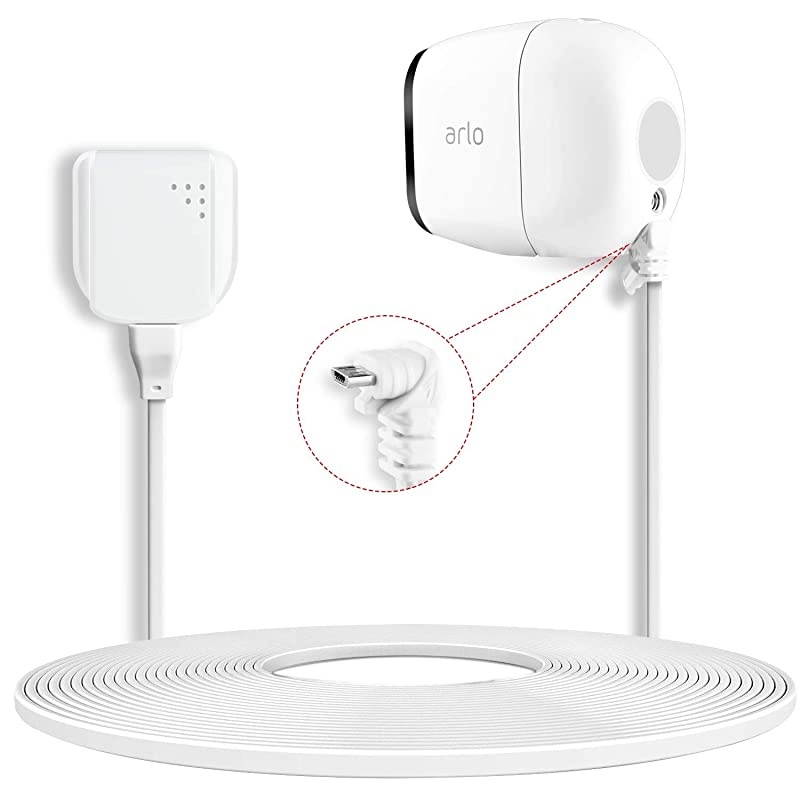 2Pack Weatherproof Outdoor Power Cable with Quick Charge 30 Power Adapter  Power Supply Plug and Power Extension Cord Compatible Arlo Pro amp Pro 2 amp Go Arlo Security Light 10 Feet