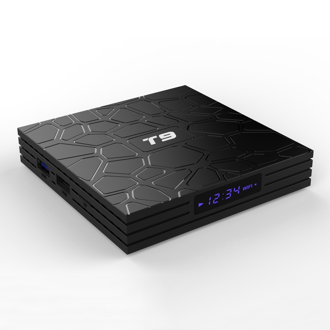 T9 4K HD Smart TV Box,1.5GHz,RK3328,4GB+32GB,Android 8.1, Built in 2.4/5.8G Band Wifi,Support the