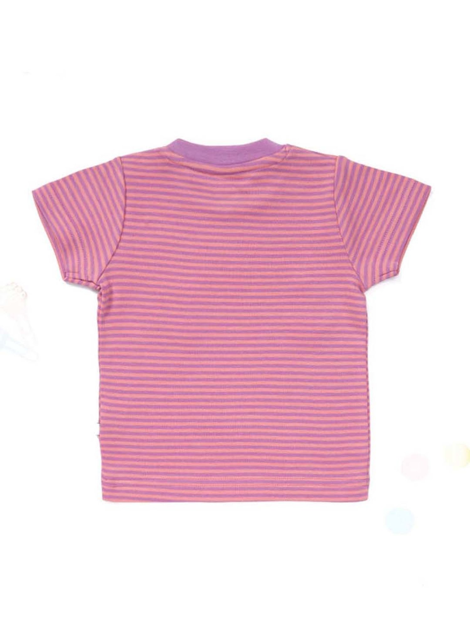 Pranava Kids Pink & Blue Printed Top (Pack of 2)