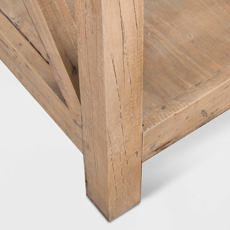 75" Birch Rubberwood Bookcase Brown - East At Main