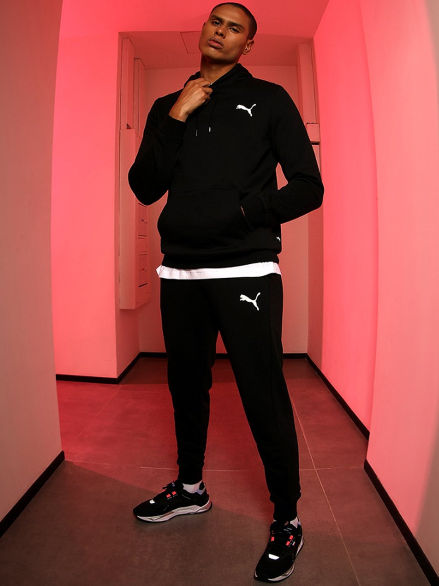 Basics Green Jogger Track Pant