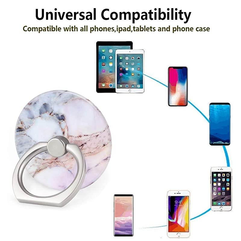 Mobile Phone Holder, Extended Phone Socket, Extended Mobile Phone Grip, Mobile Phone Rotating Handle Bracket (Marble1)