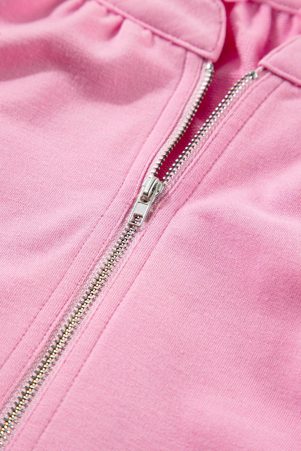 Skobeloff Textured Ruffle Split Top and Drawstring Shorts Set