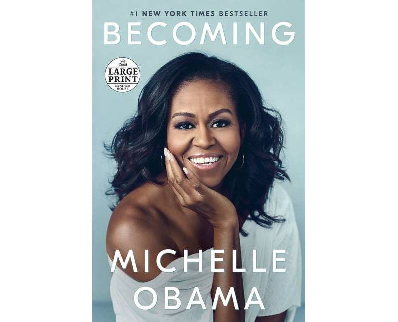 Becoming - Large Print by  Michelle Obama (Paperback)