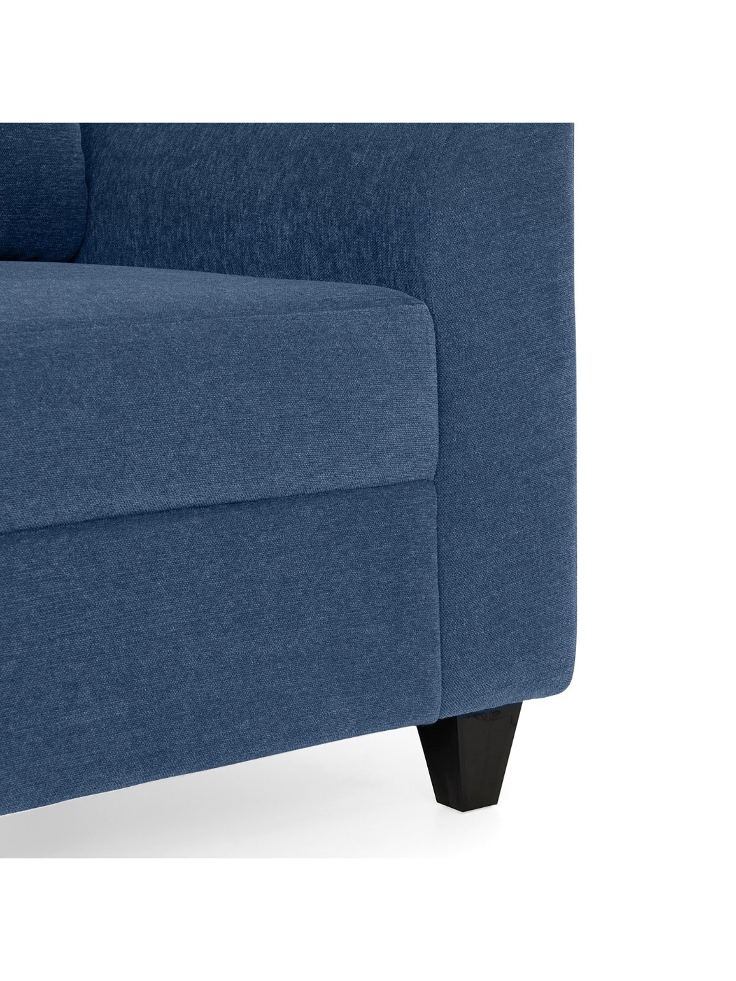 Duroflex Zivo Plus Blue Solid Wood 3 Seater Sofa Set