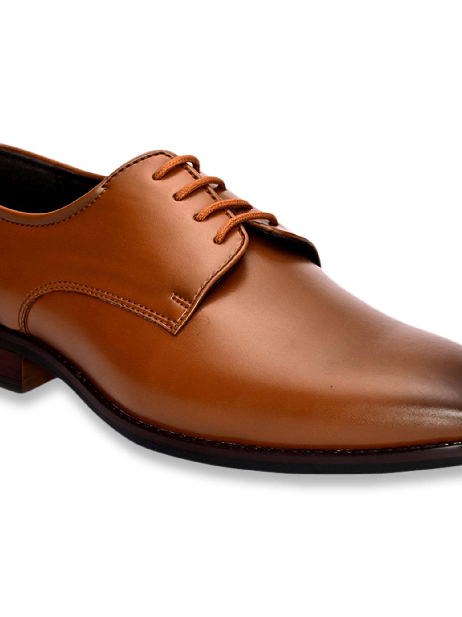 San Frissco Men's Tan Derby Shoes