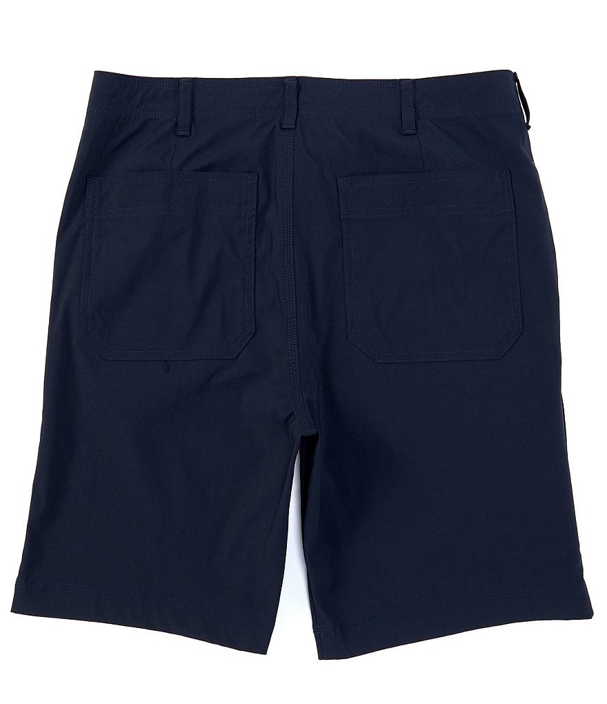 Roundtree & Yorke 9#double; Inseam Flat Front Performance Tech Zip Shorts