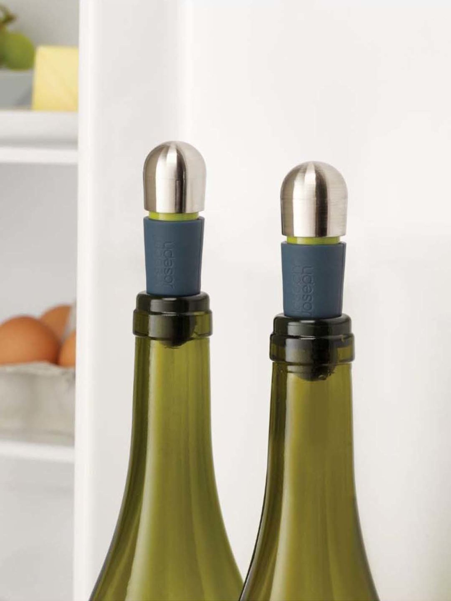 Joseph Joseph BarWise Blue Stainless Steel Twist-Lock Wine Stopper