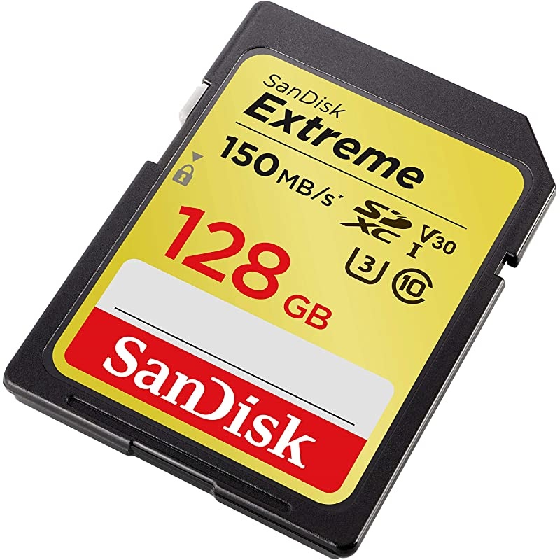 128GB Extreme SDXC UHS-I Card - C10, U3, V30, 4K UHD, SD Card - SDSDXV5-128G-GNCIN