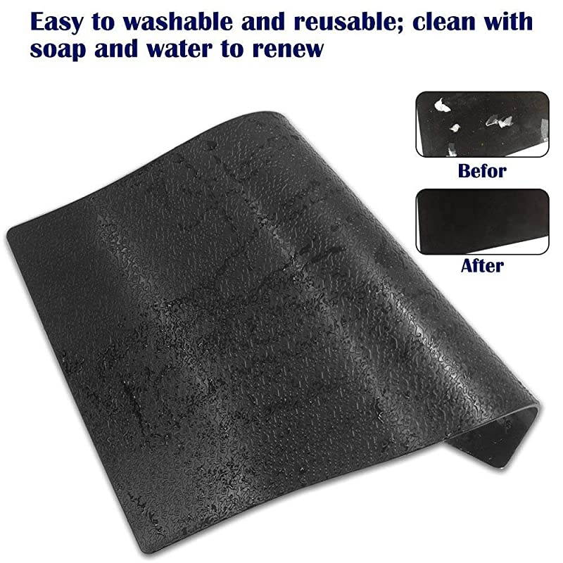 Car Dashboard Pads Premium AntiSlip Gel Qtopun Reusable NonSlip Mounting Mats for Cell Phone Sunglasses Keys Large2 Pack