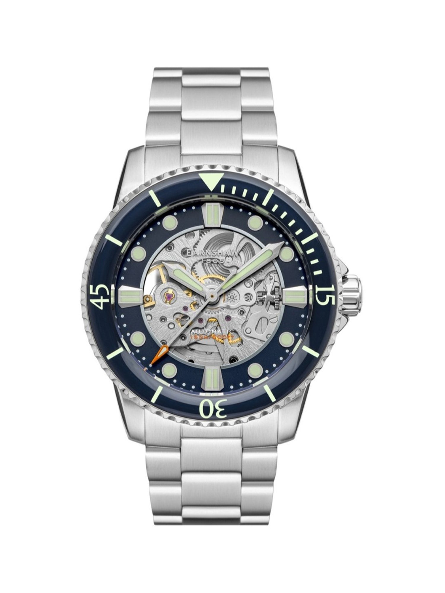 EARNSHAW ES-8185-22 Admiral Pole Skeleton Automatic Watch for Men