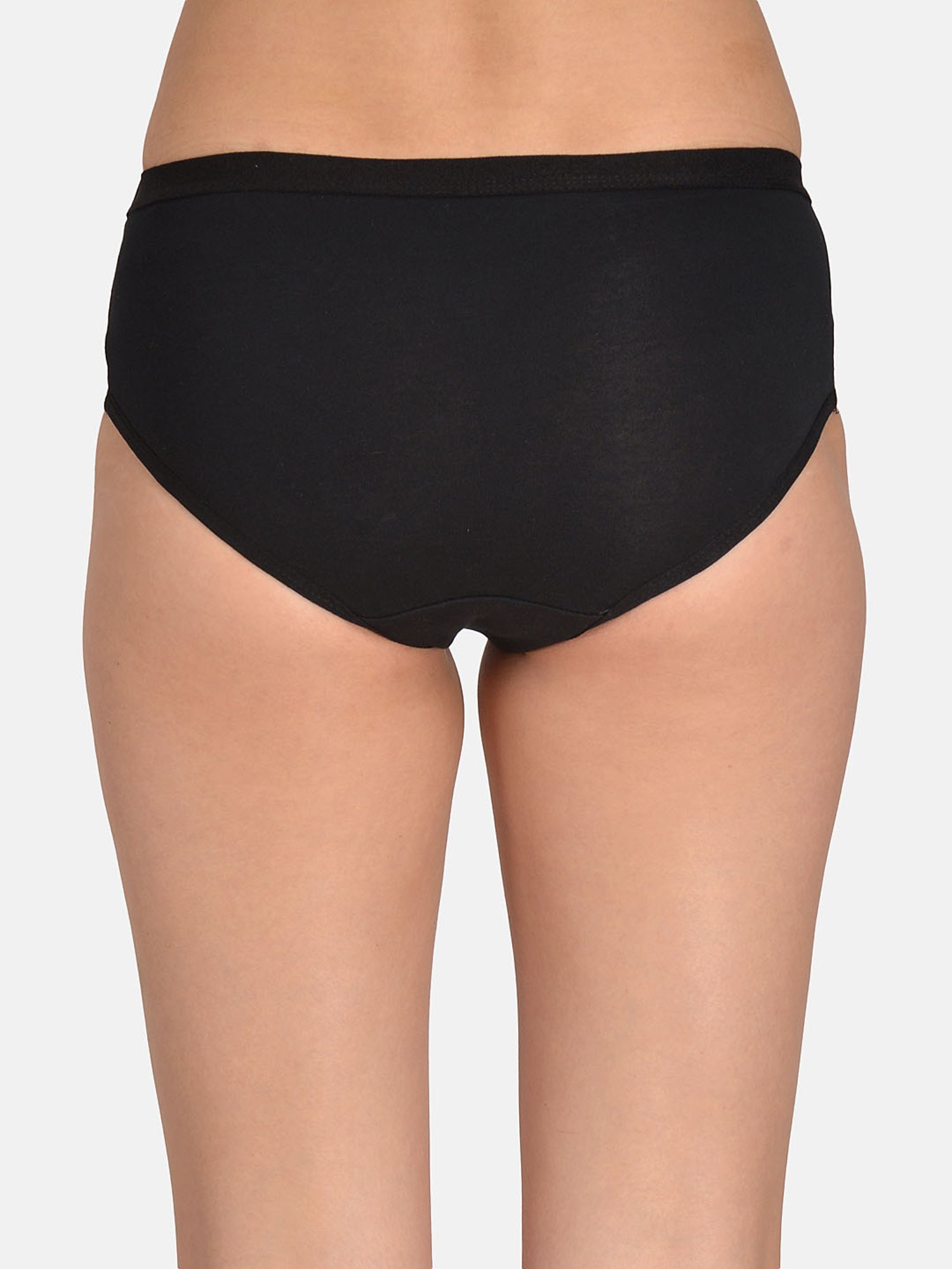 Mod & Shy Black Cotton Hipster Panty