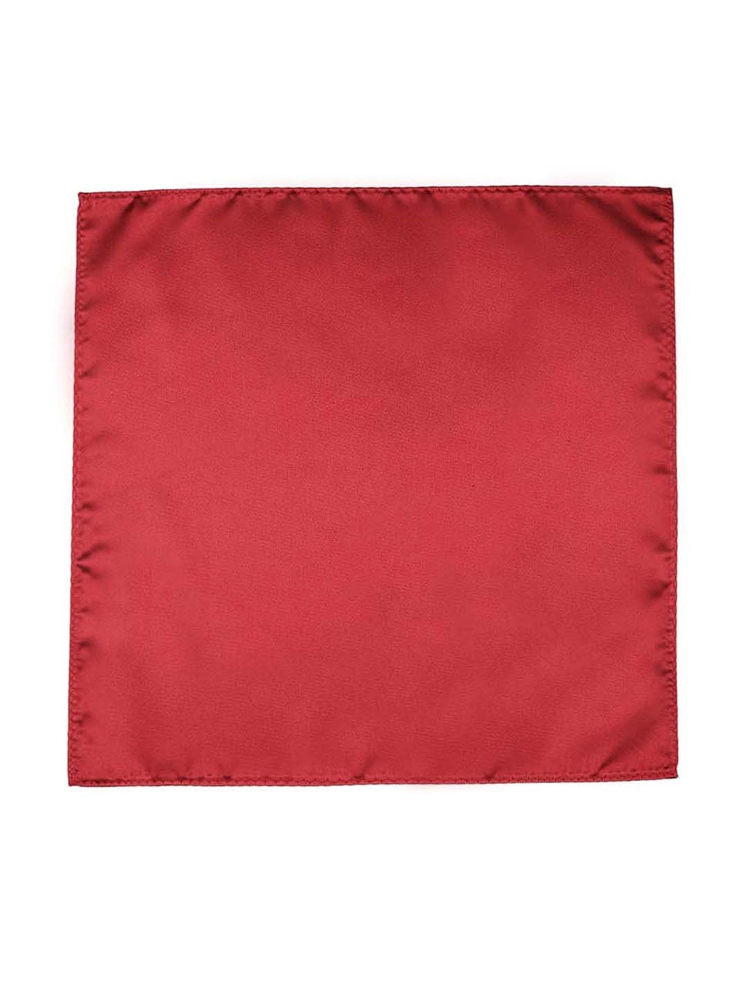 Tossido Maroon Woven Necktie With Pocket Square and Cufflinks