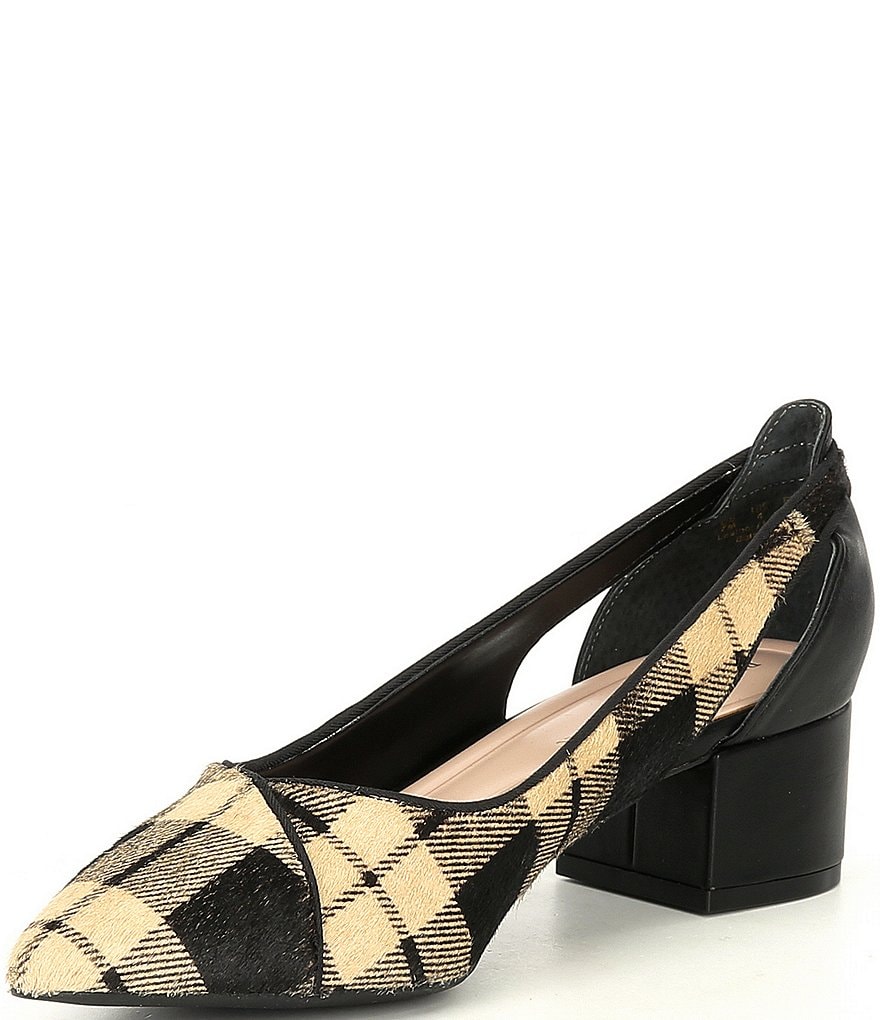 Preston & York Tabitha Plaid Haircalf Pumps
