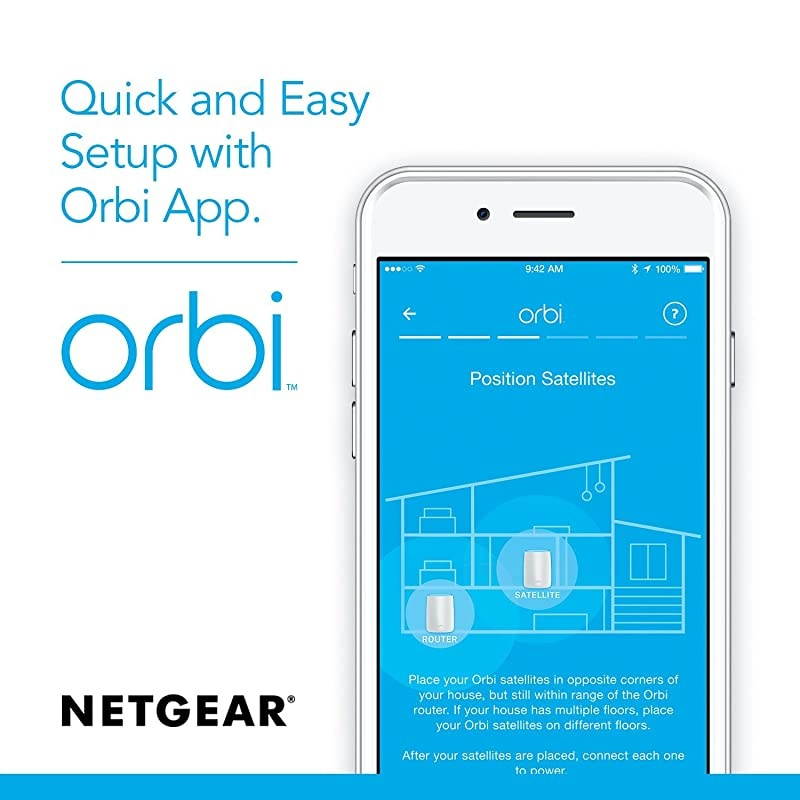 Orbi Home Mesh WiFi System RBK50 Renewed