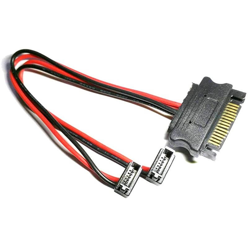15-pin power to 2x 6-pin slimline power cable adapter