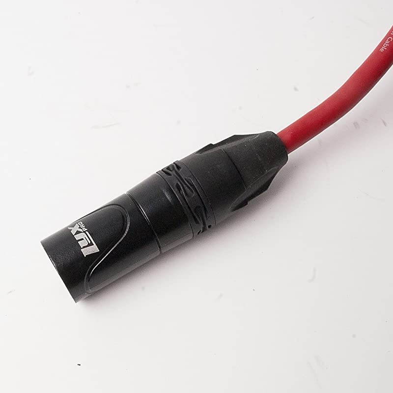 Balanced XLR Cable 25 ft Premium Series Professional Microphone Cable Powered Speakers and Other Pro Devices Cable Red